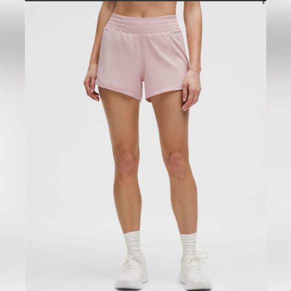 Lululemon Hotty Hot HR Short 4” lined size 10 in pink haze - Picture 1 of 6